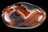 Polished, Banded Carnelian Agate - Madagascar #145953-2